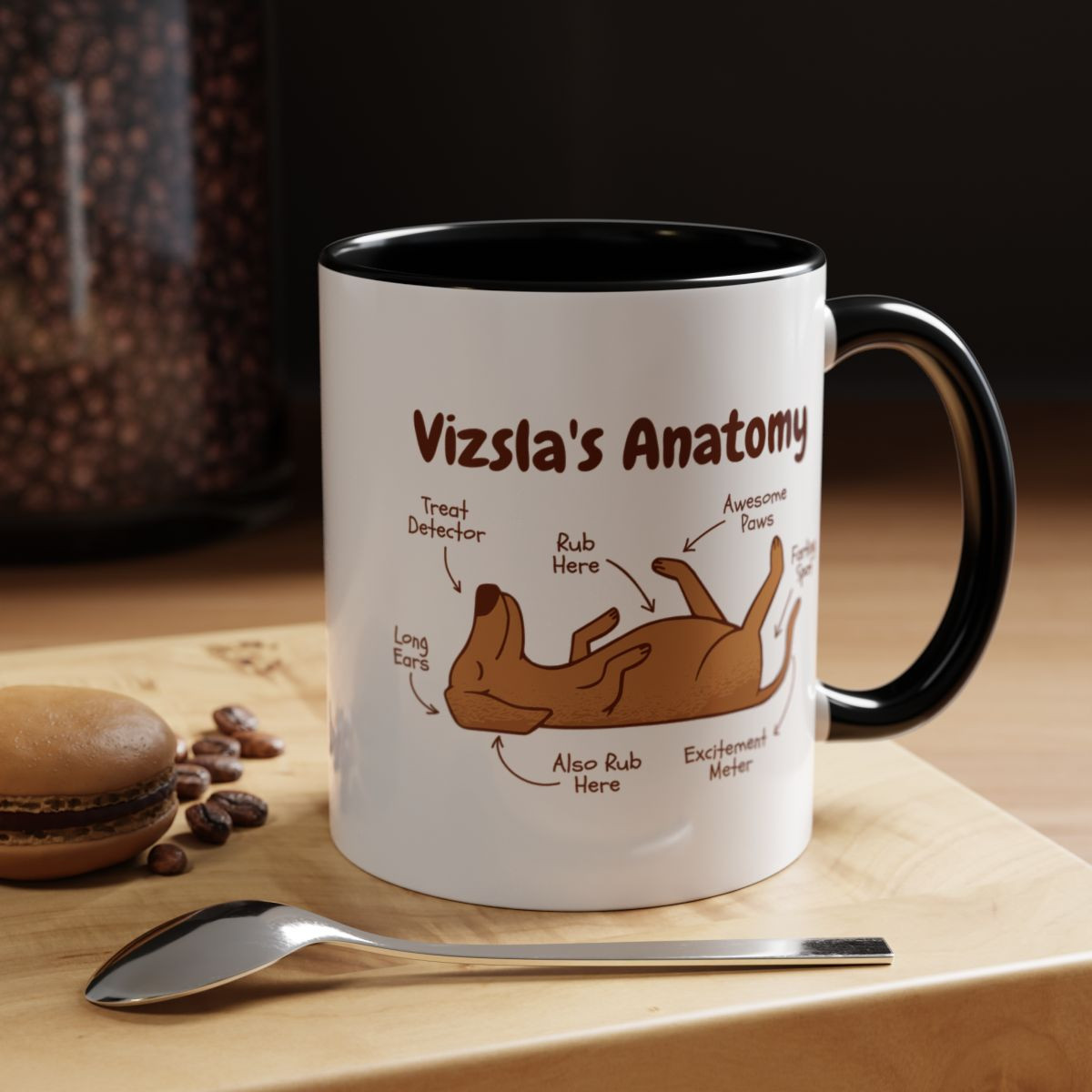 Funny Dog Anatomy Mug (11, 15oz)