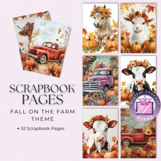 [Scrapbook Pages]  Fall on the Farm Pages