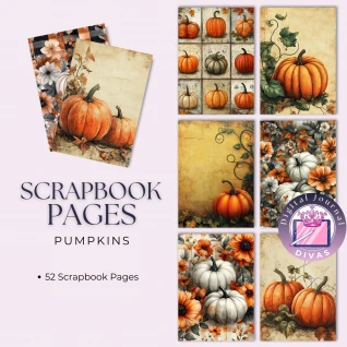 [Scrapbook Pages]  Pumpkin Pages
