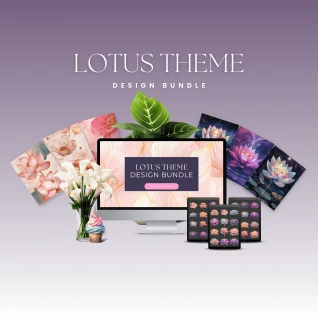 [Design Bundle] Lotus Theme Design Bundle