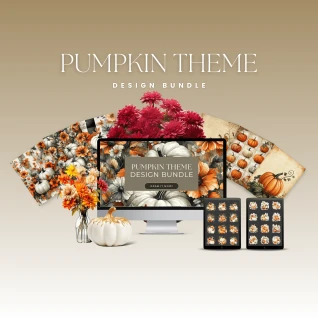 [Design Bundle] Pumpkins Theme Design Bundle
