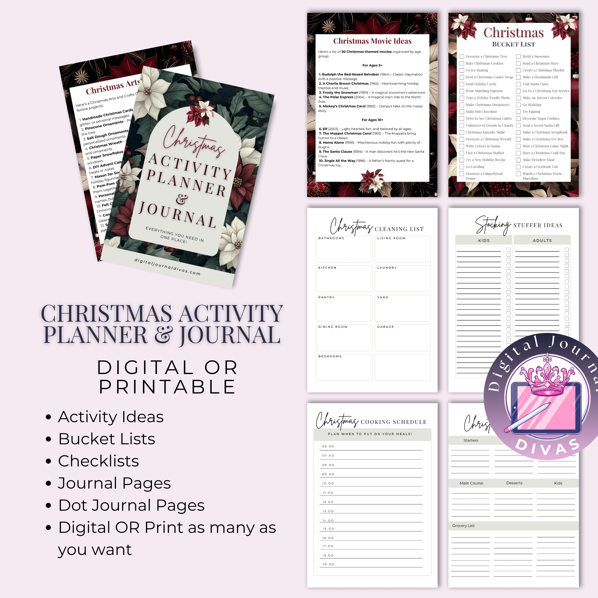 [Journal BUNDLE] Christmas Activity Planner & Journal Bundle