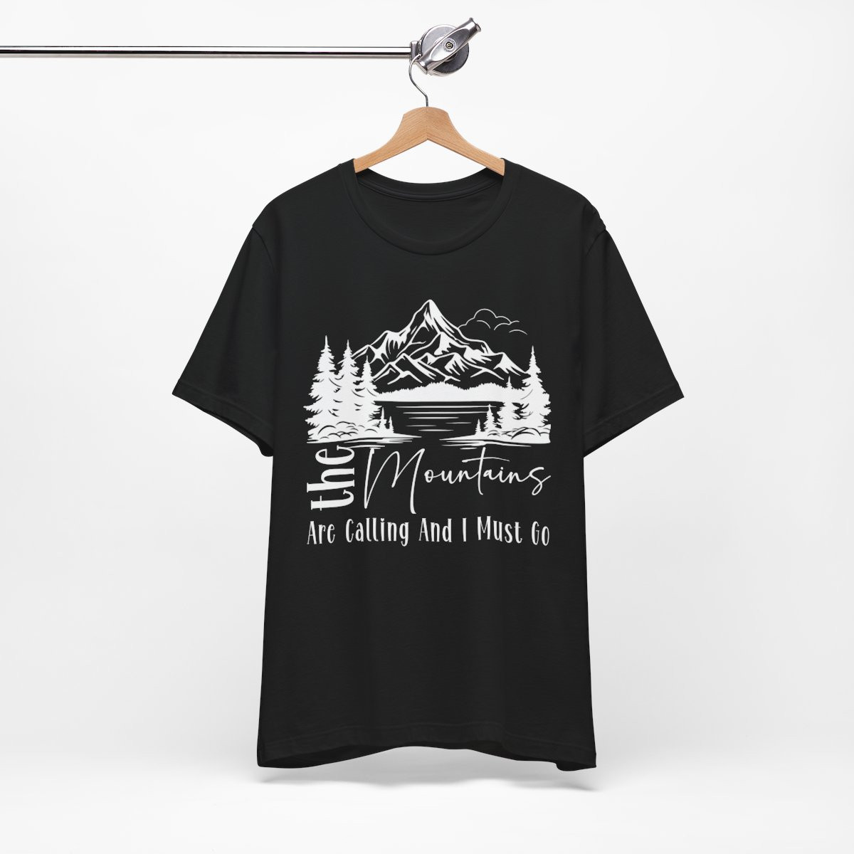 Adventure Awaits Tee - "The Mountains Are Calling" Unisex Short Sleeve Shirt