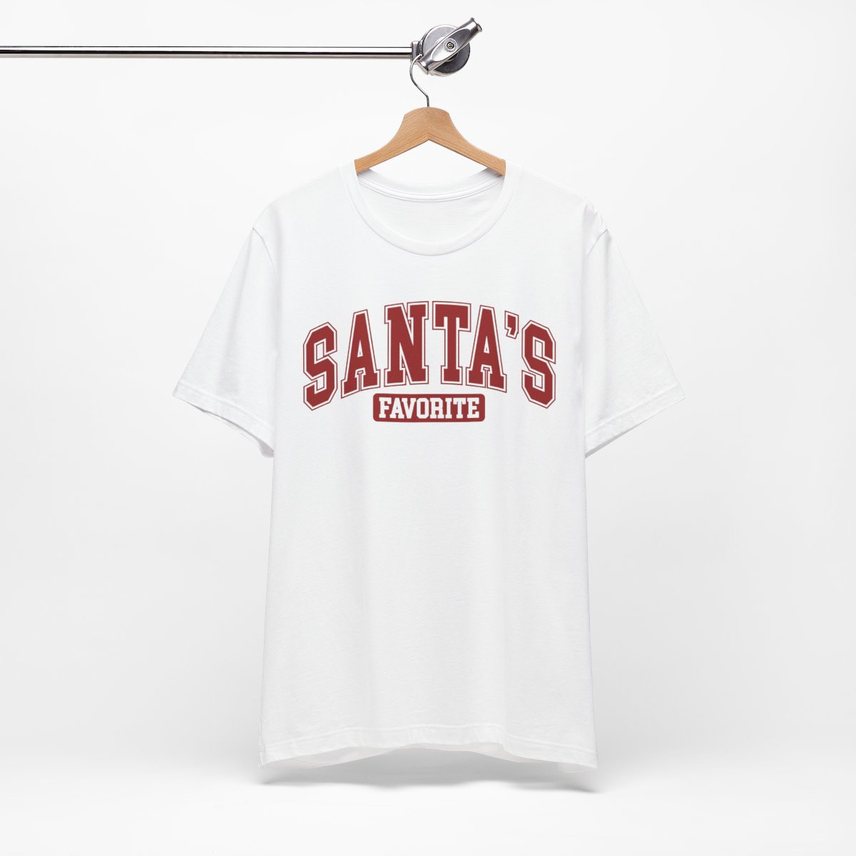 Santa's Favorite Unisex Jersey Tee - Perfect for Holiday Cheer