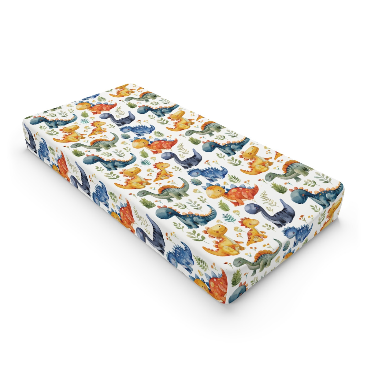 Dinosaur Adventure Baby Changing Pad Cover - Soft, Colorful & Stylish Nursery Accessory