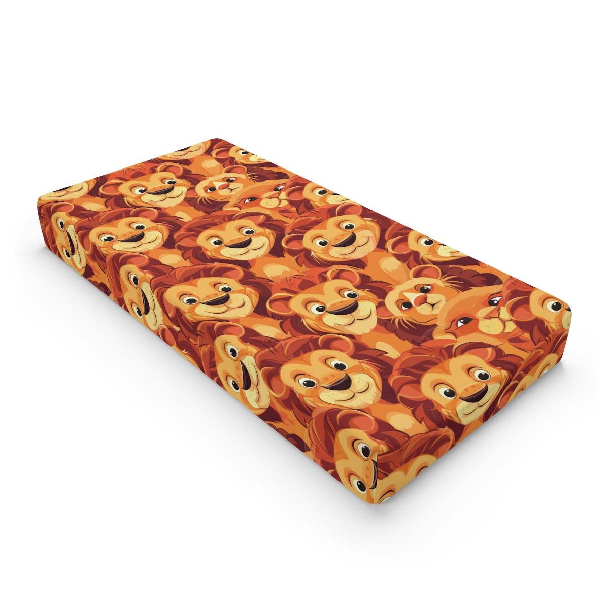 Cute Lion Baby Changing Pad Cover - Soft and Playful Nursery Accessory