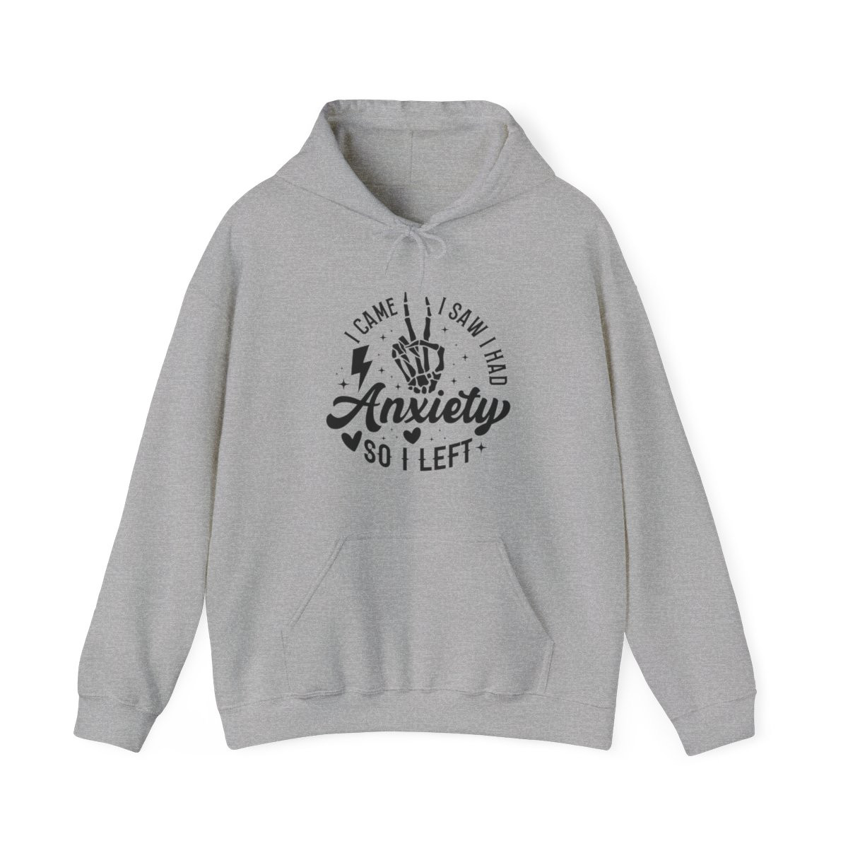 Funny Anxiety Quote - Unisex Heavy Blend™ Hooded Sweatshirt