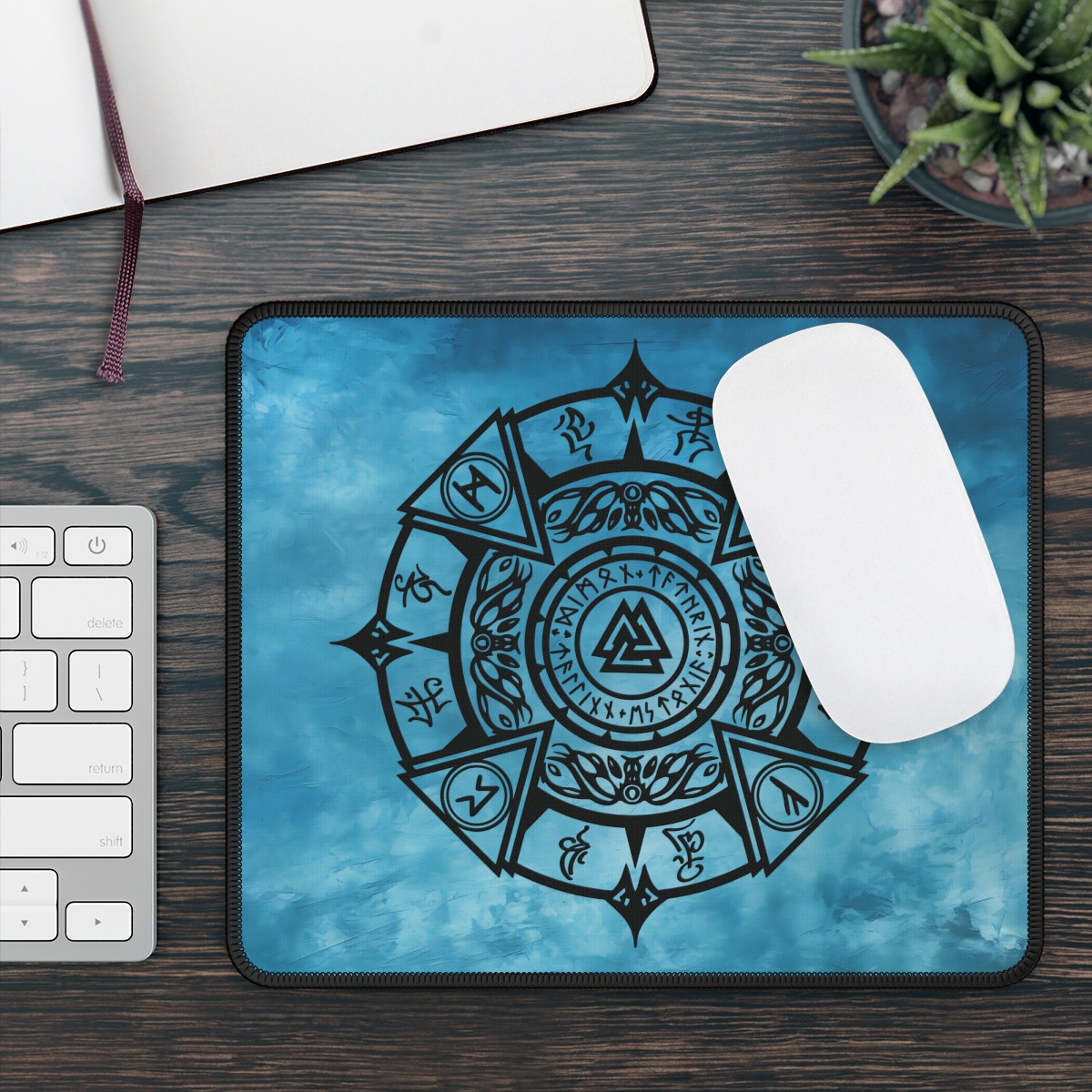 Mystical Gaming Mouse Pad with Rune Design | Perfect for Gamers & Fantasy Lovers
