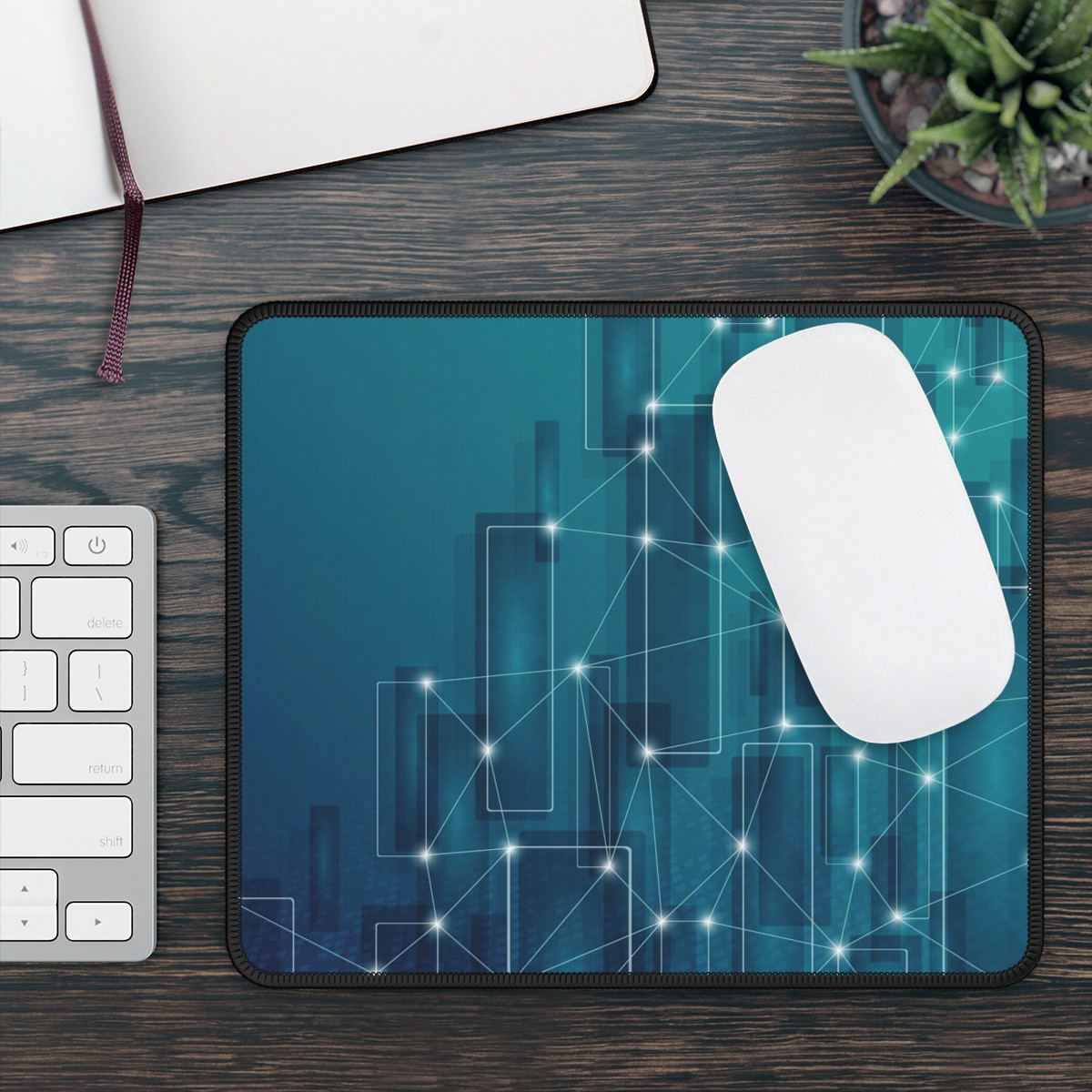 Modern Tech-Inspired Gaming Mouse Pad - Perfect for Gamers and Tech Enthusiasts