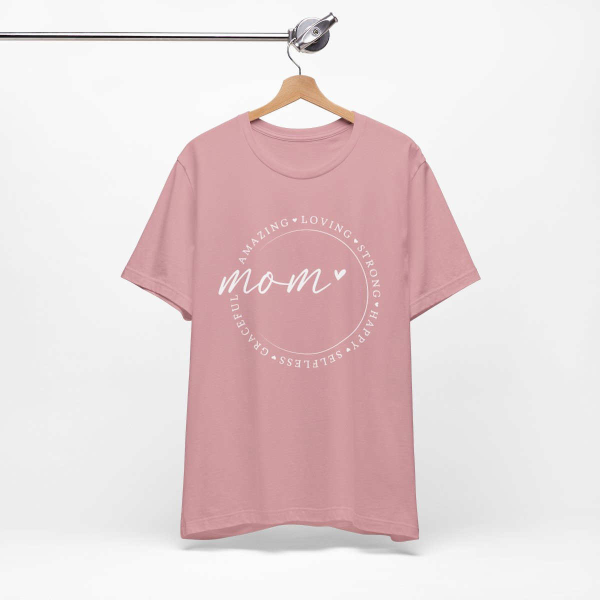 Mom Appreciation Unisex Short Sleeve Tee - Loving, Strong, Grateful Design