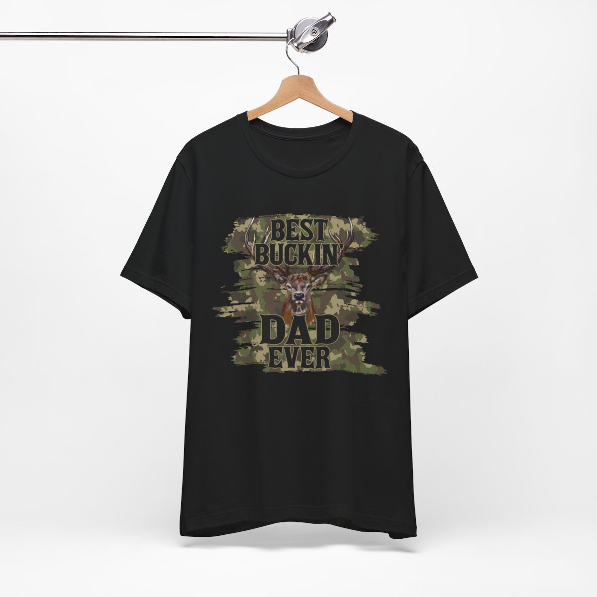 Best Buckin Dad Ever Camo Tee - Unisex Short Sleeve Shirt