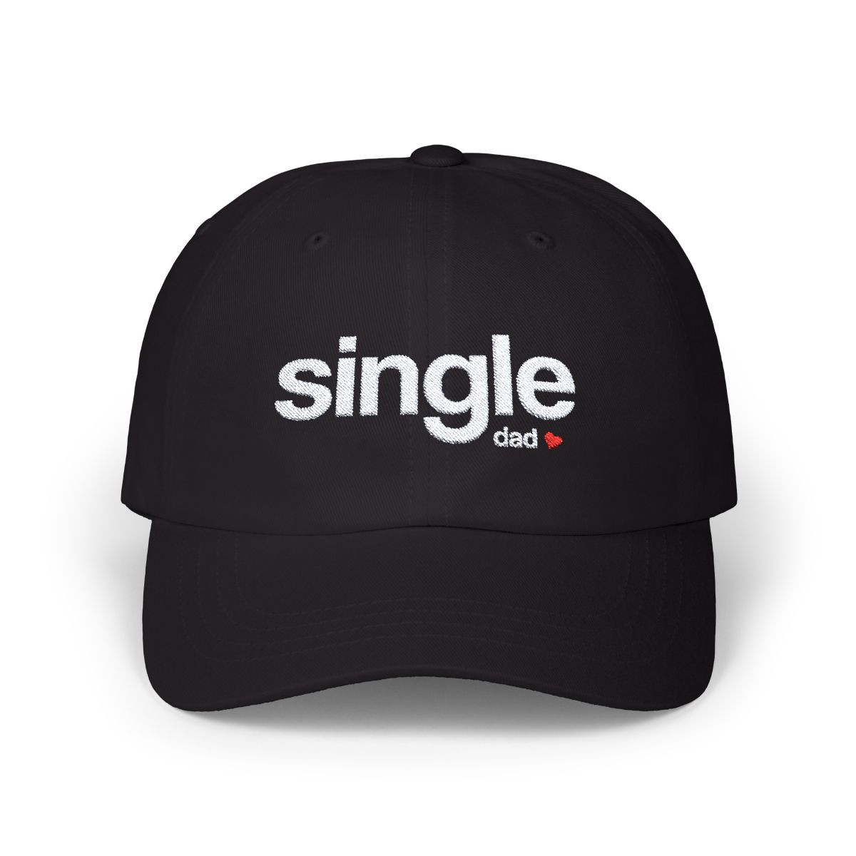 Embroidered 'SINGLE DAD' Classic Cap - Perfect Gift for Single Dads