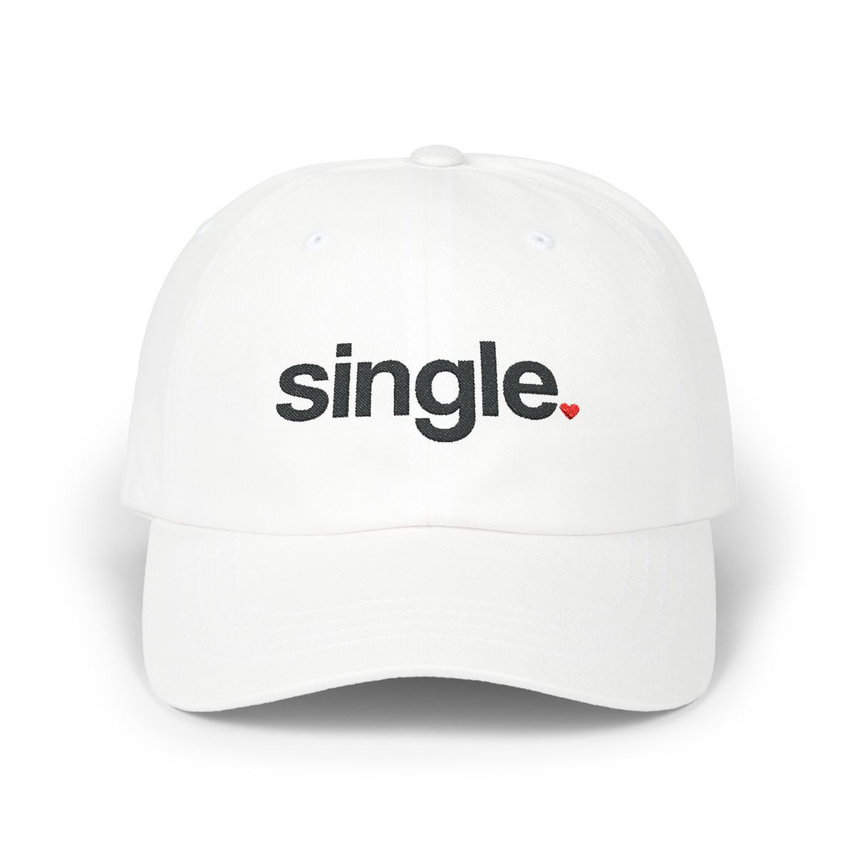 Trendy Embroidered 'SINGLE' Cap for Fashion-Forward Individuals – The Perfect Gift for Proud Singles