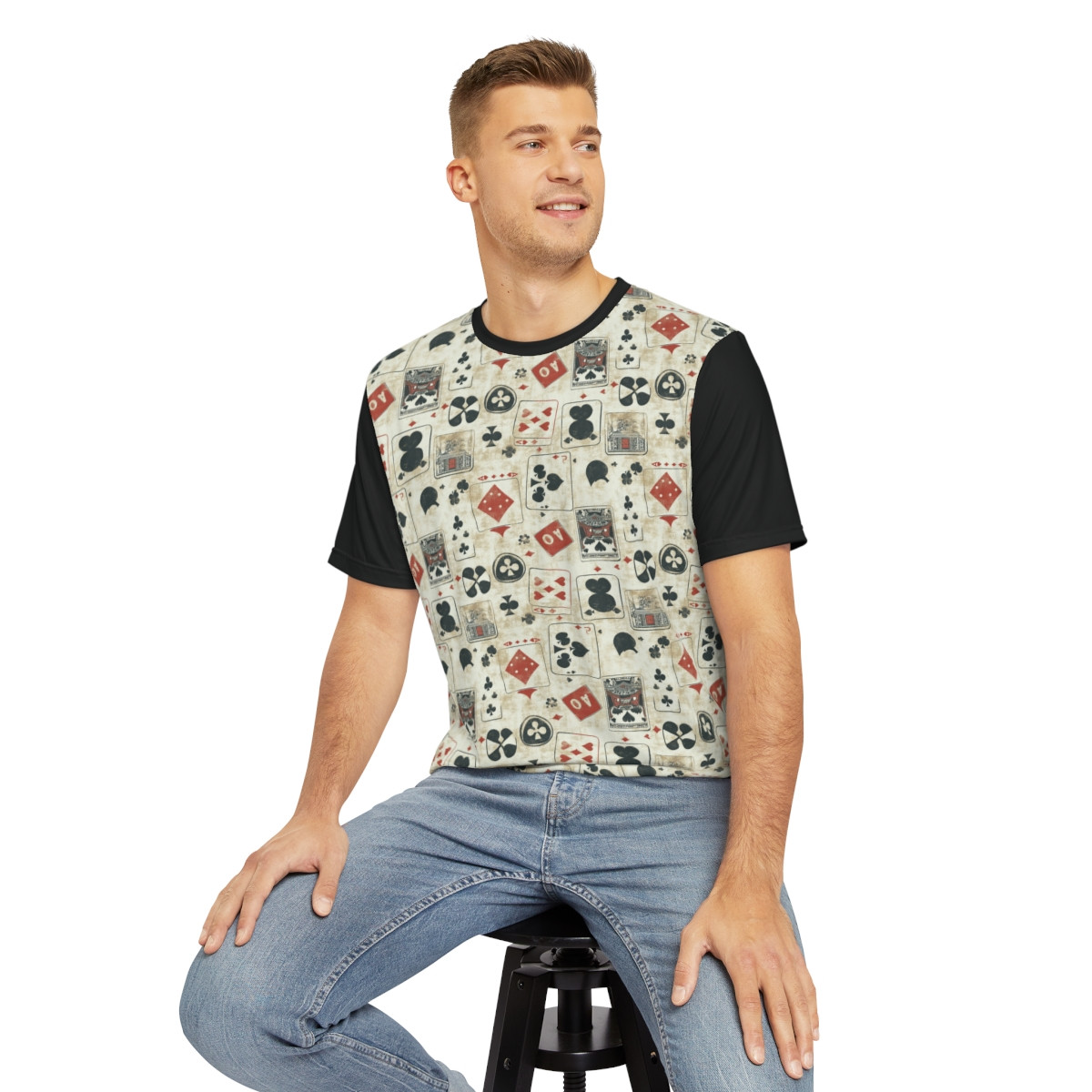Vintage Playing Card Men's Tee - Retro Casino Style