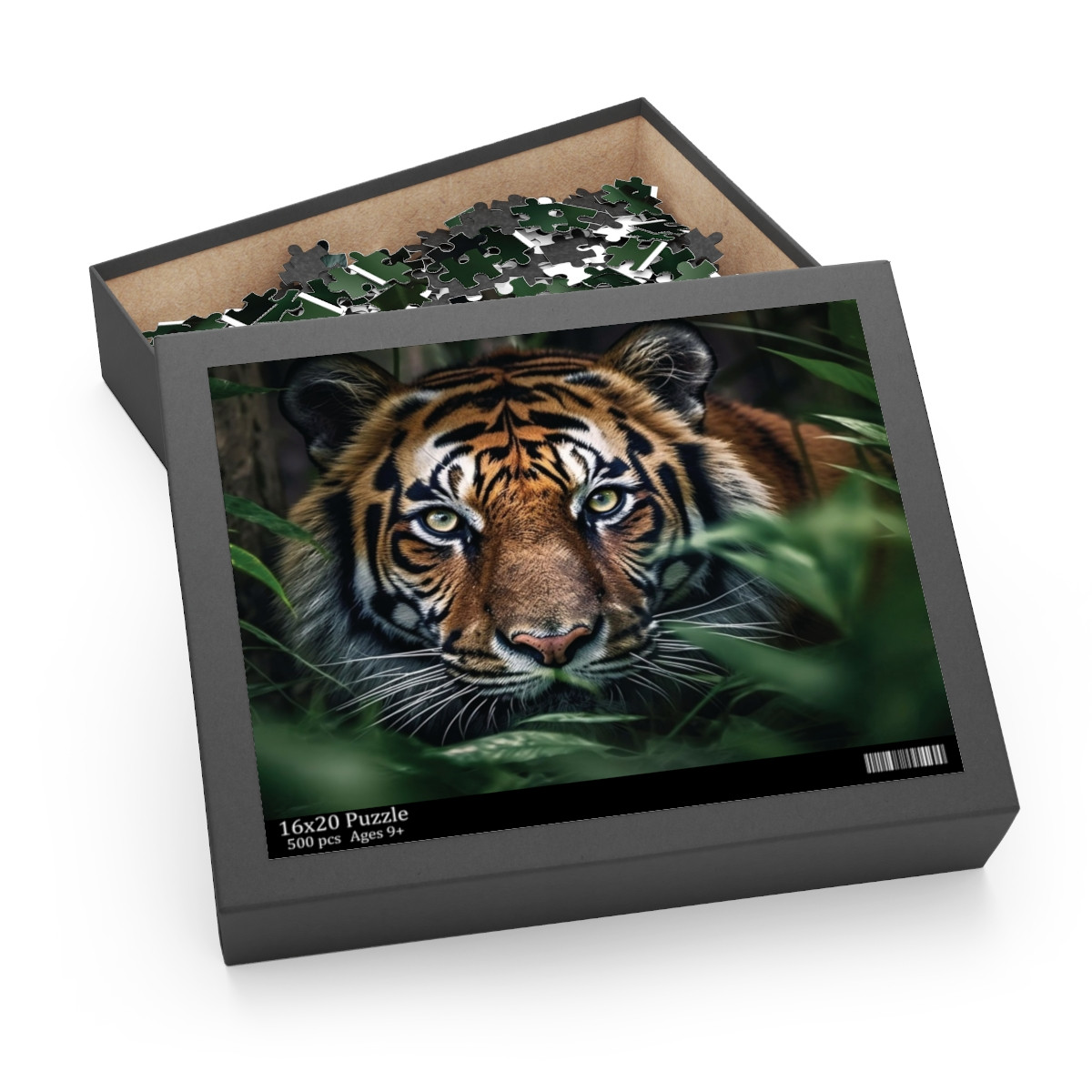 Majestic Tiger Puzzle - 120, 252, 500-Piece Jigsaw for Wildlife Lovers