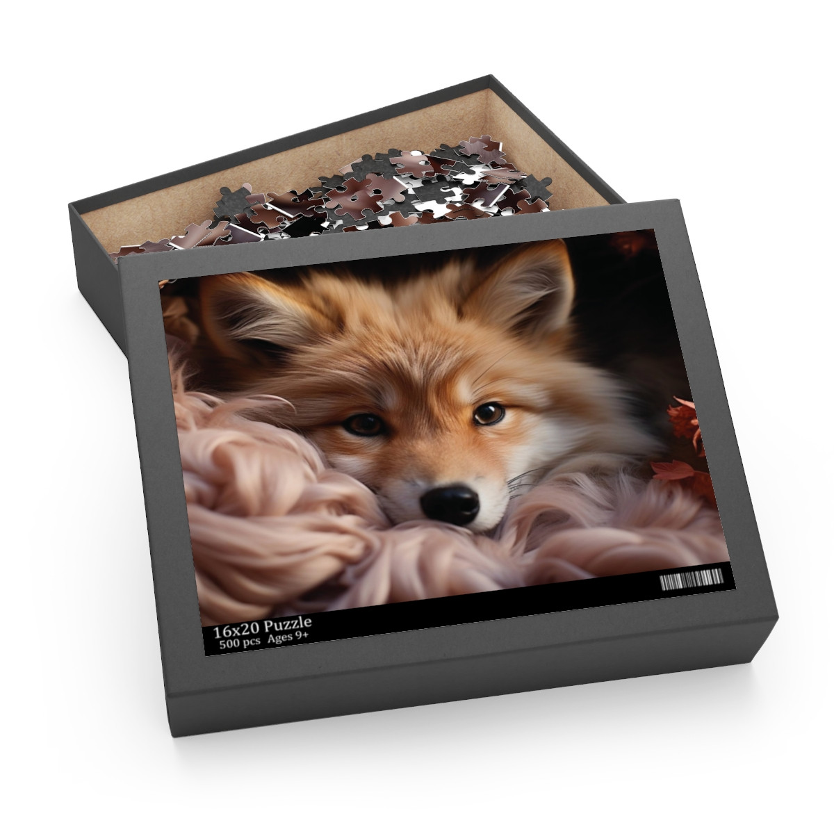 Cozy Fox Puzzle - 120, 252, 500-Piece for Animal Lovers