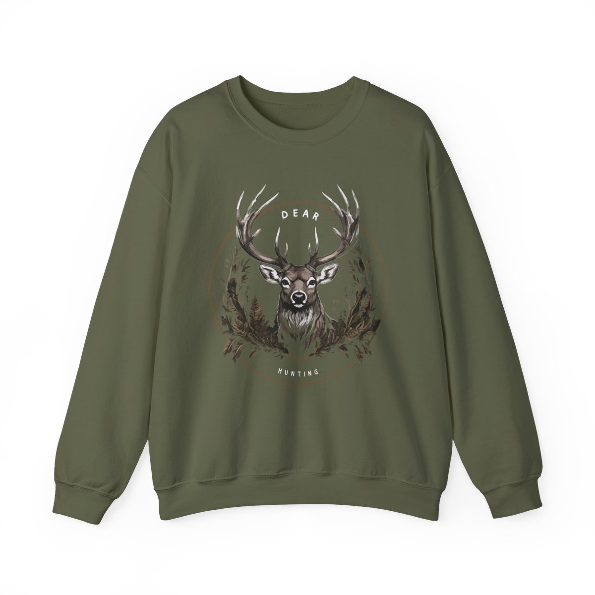Vintage Deer Hunting Crewneck Sweatshirt for Outdoorsy Enthusiasts