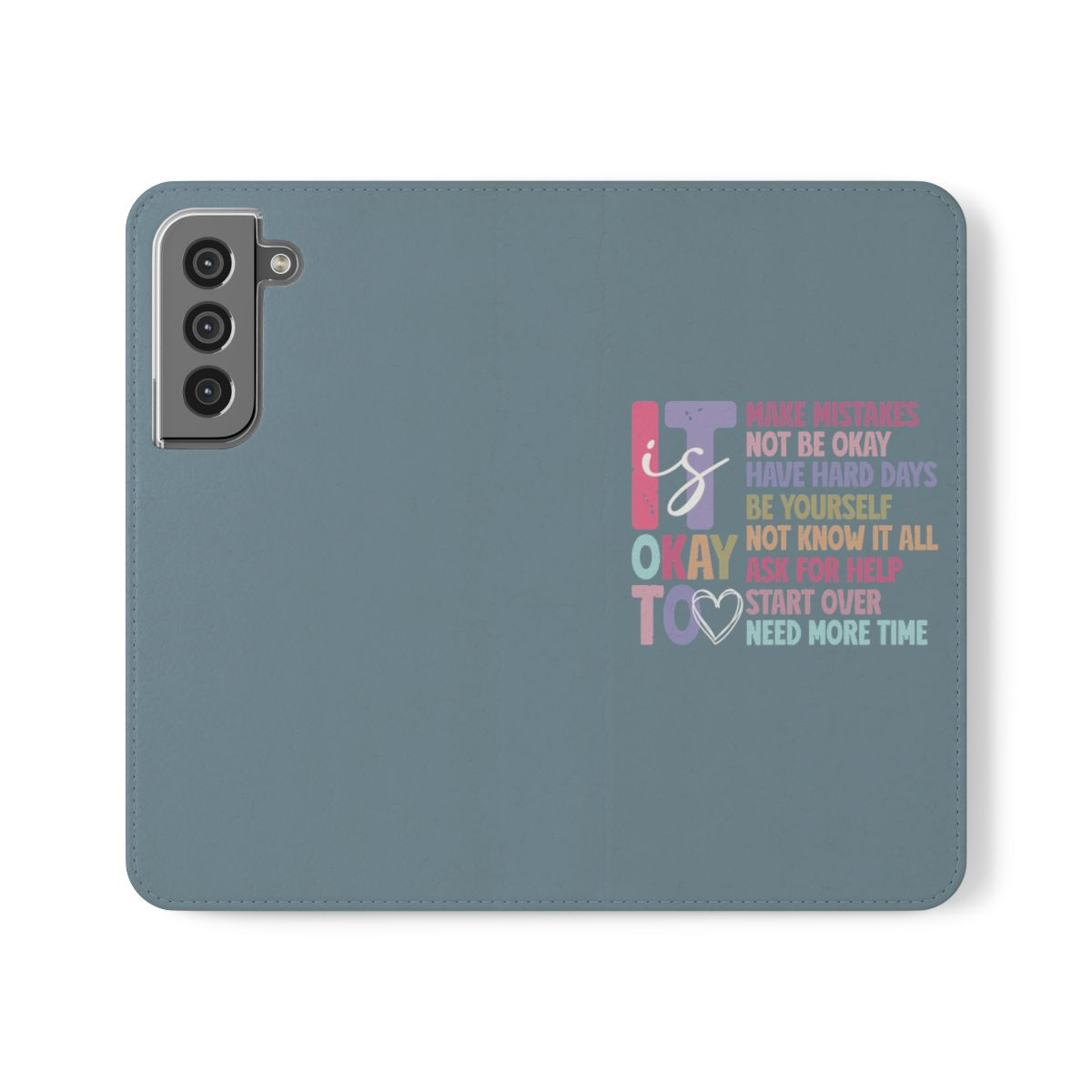Inspirational Flip Case - 'It's OK to Make Mistakes' Phone Cover
