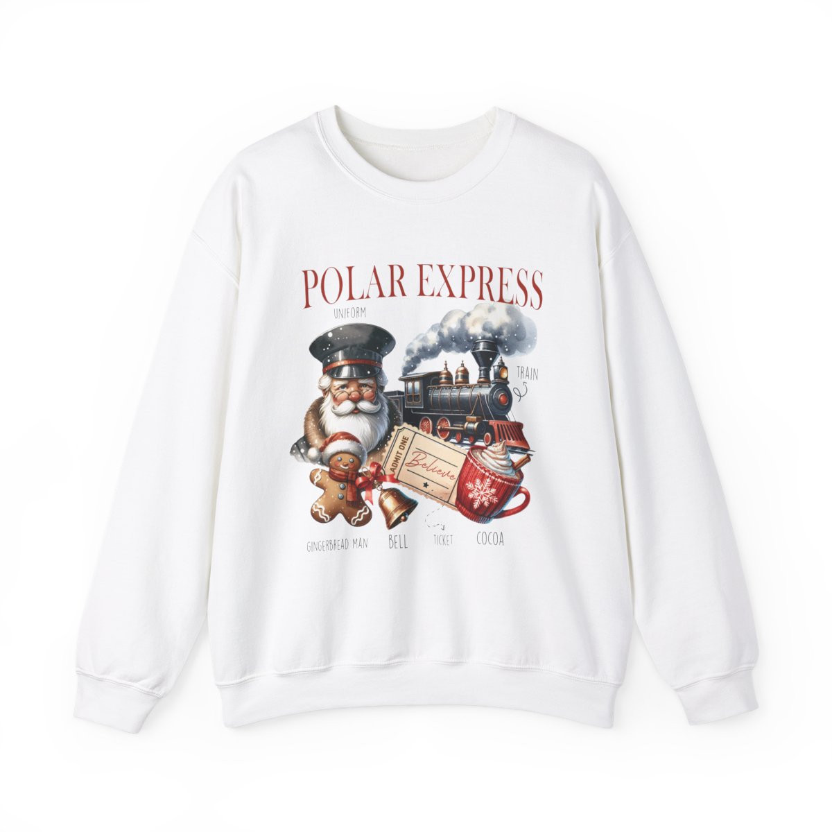 Polor Express Holiday Sweatshirt - Cozy Unisex Crewneck for Christmas Cheer