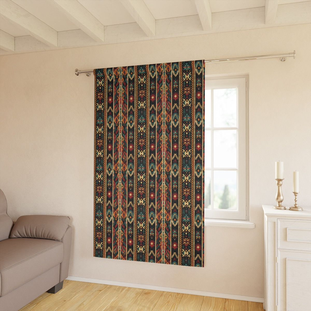 Bohemian-Style Window Curtain for a Cozy Home Decor
