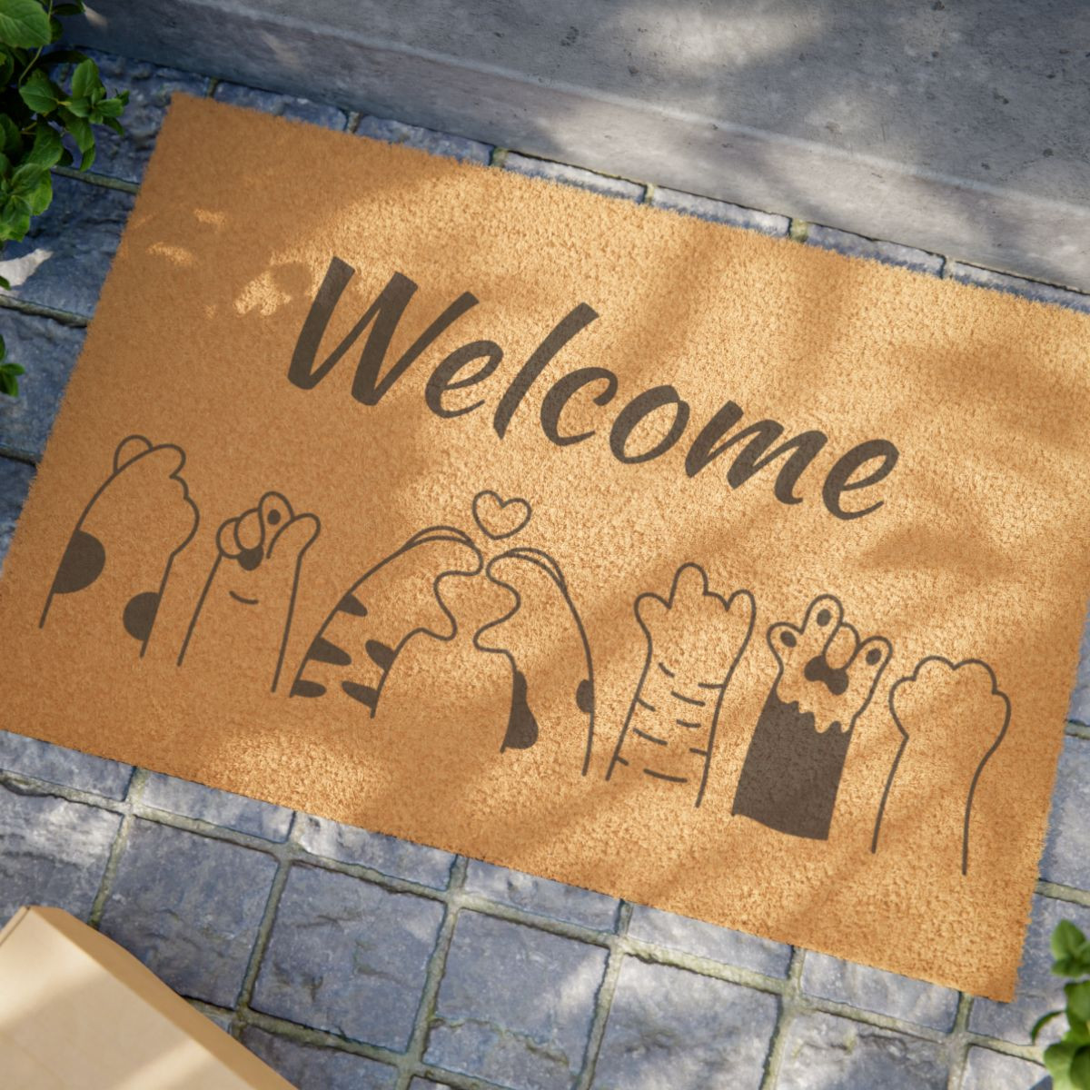 Welcoming Animal Print Doormat - Perfect for Pet Lovers and Home Decor