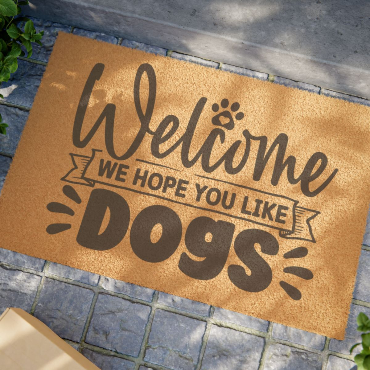 Welcome Dogs Doormat - Perfect for Dog Lovers and Pet Owners