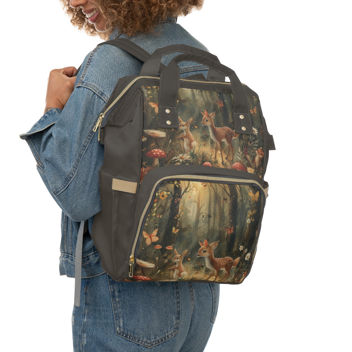 Magical Forest Diaper Backpack - Versatile Baby Bag for Parents