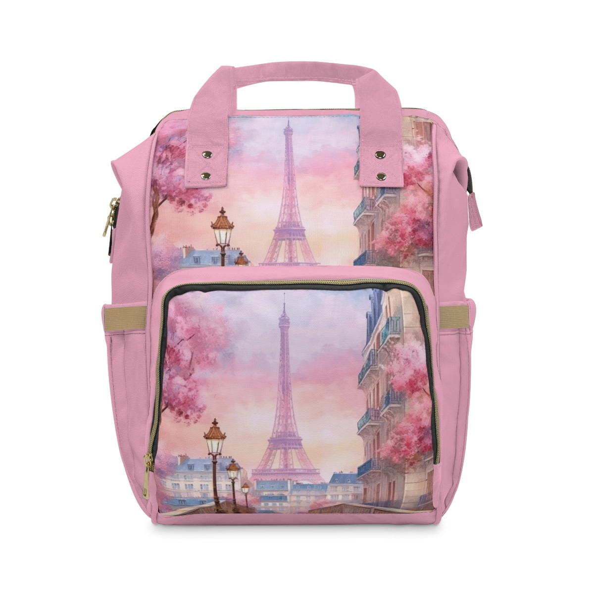 Elegant Parisian Multifunctional Diaper Backpack – Stylish Parenting Essentials