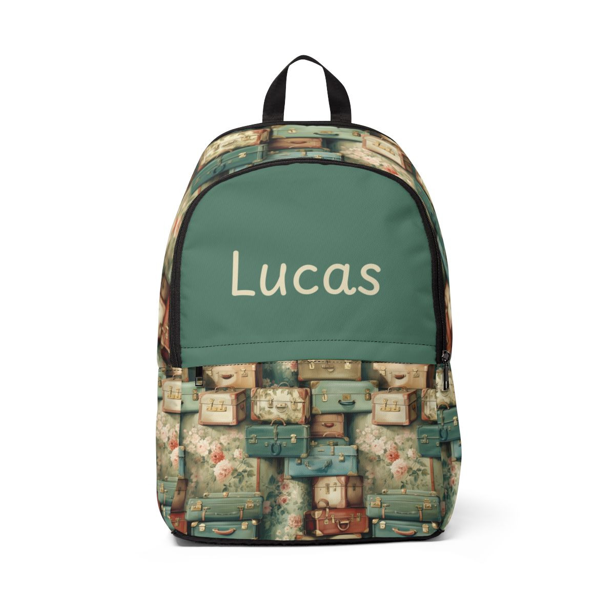 Personalized Vintage Travel Fabric Backpack - Perfect for Adventurers and Students