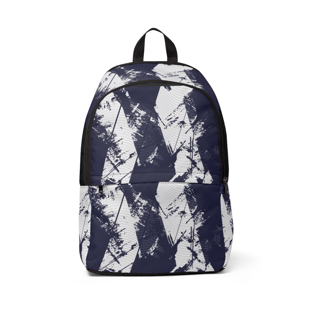 Stylish Unisex Fabric Backpack with Modern Abstract Design