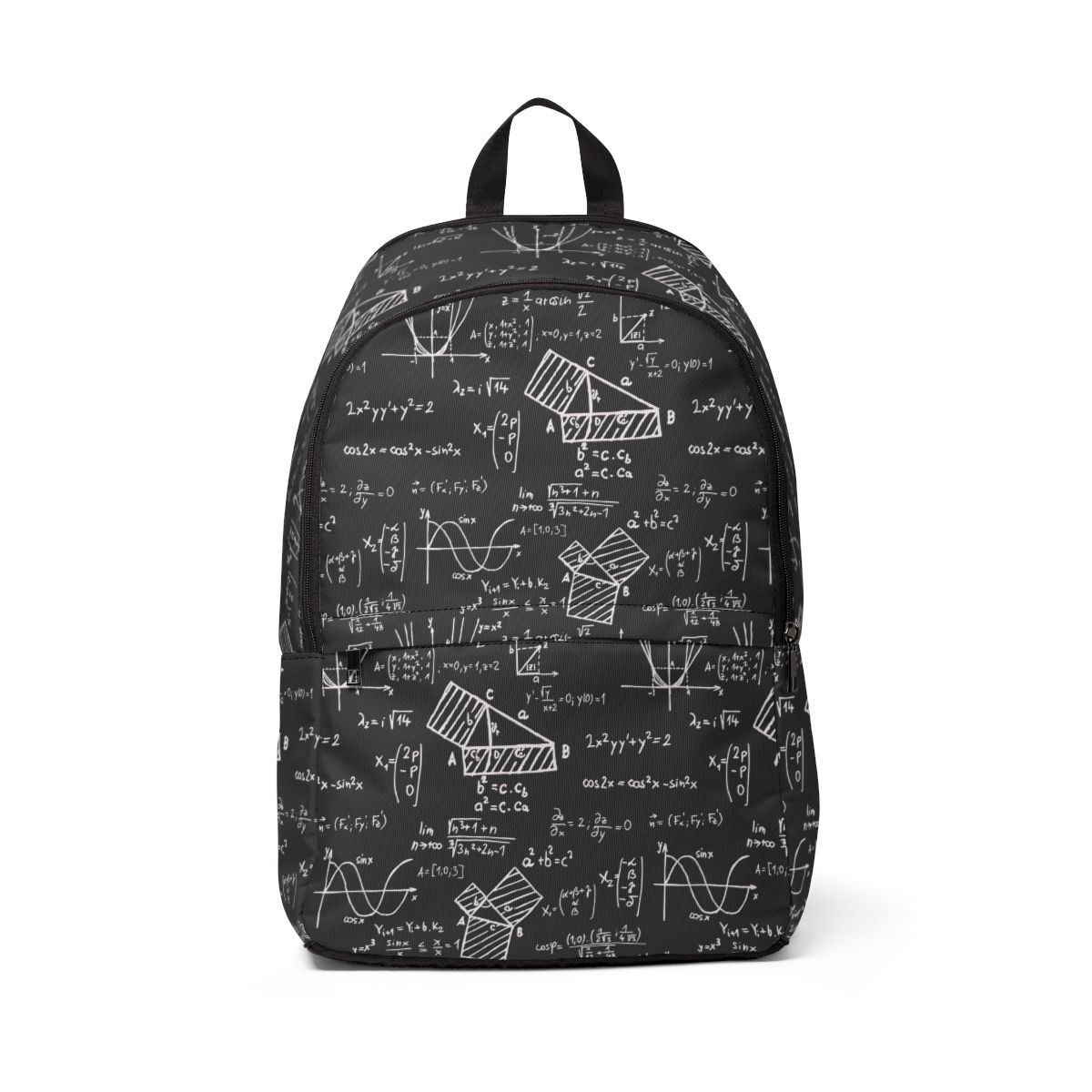 Math-Inspired Unisex Fabric Backpack - Perfect for Students & Teachers