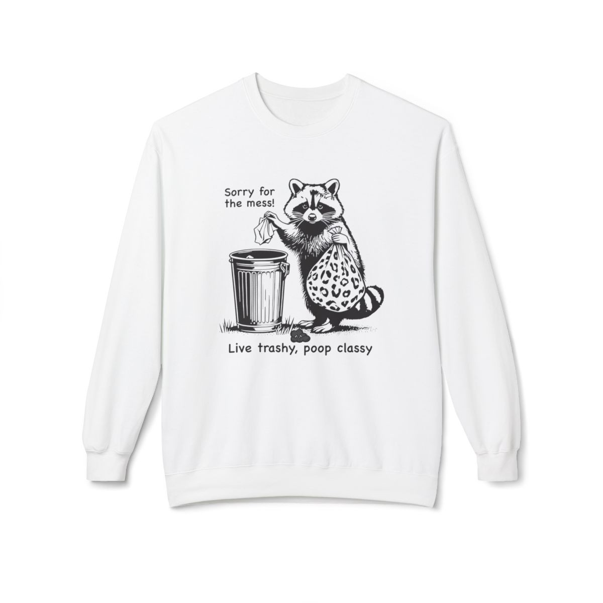 Funny Raccoon Poop Sweatshirt – Perfect Gift for Animal Lovers