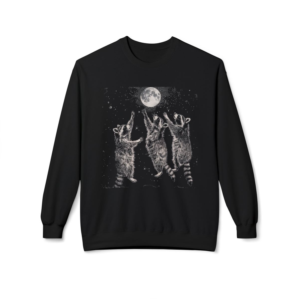 Raccoon Moon Sweatshirt – Cozy & Unique Gift for Raccoon Lovers