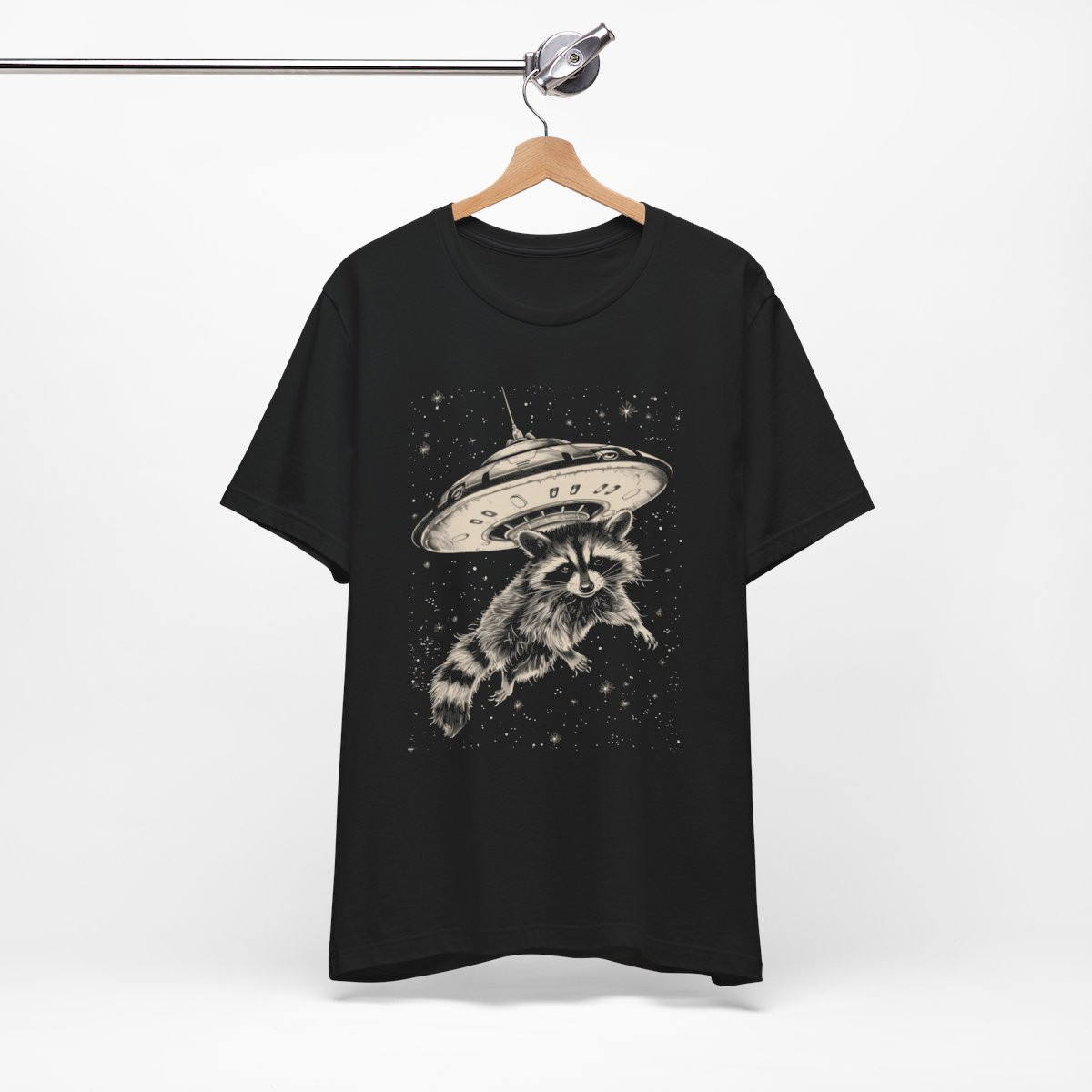 Raccoon UFO T-shirt – Fun & Unique Gift for Animal and Space Lovers