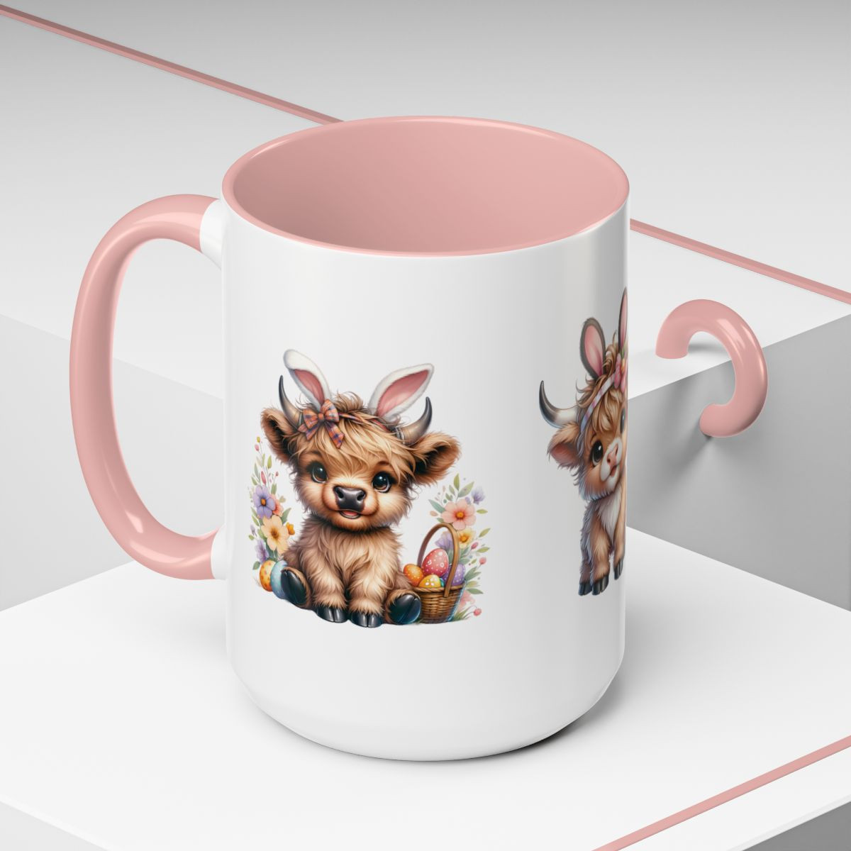 Highland Cow Easter Mug – Festive and Adorable Holiday Gift