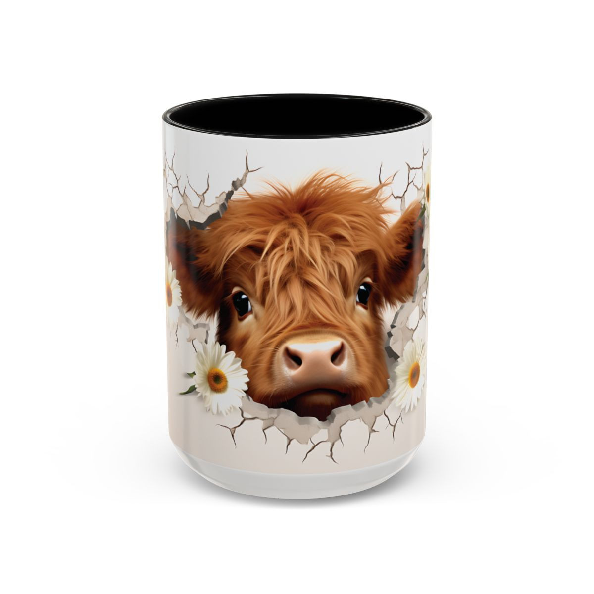 Large Highland Cow Mug – Rustic Charm for Cow Lovers