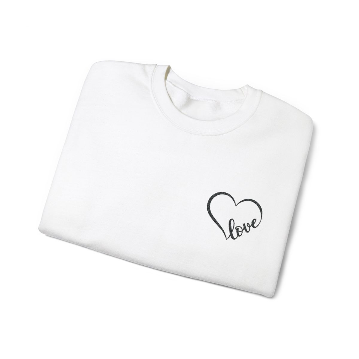 Embroidered Heart Sweatshirt – Cozy and Stylish for Everyday Wear