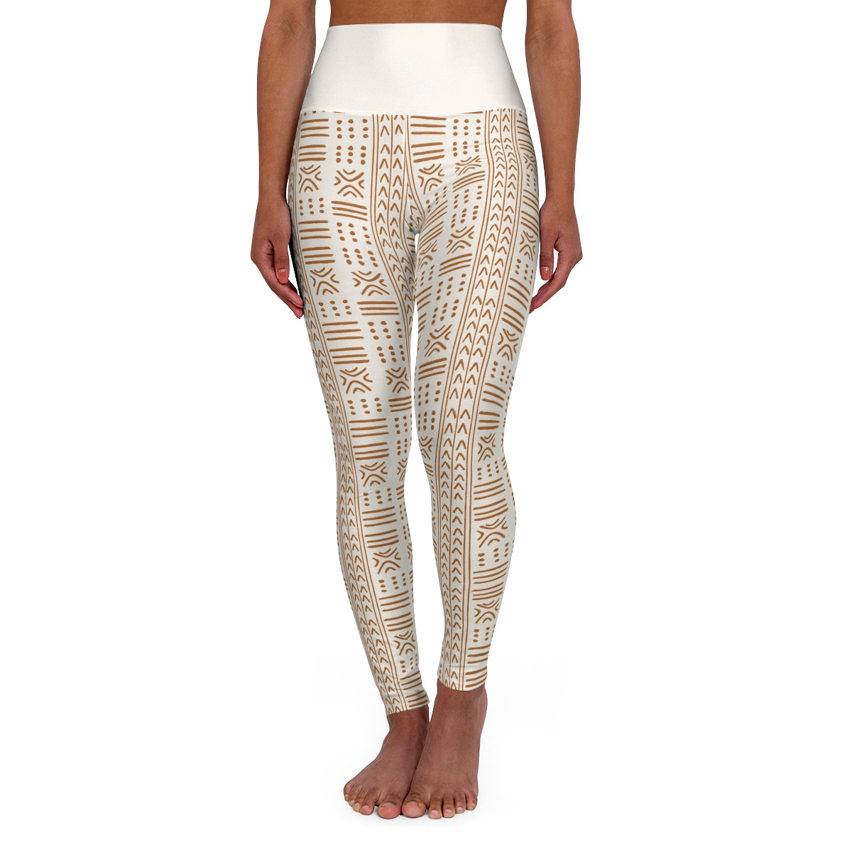 High Waisted Yoga Pants – Ethnic Design for Style & Comfort