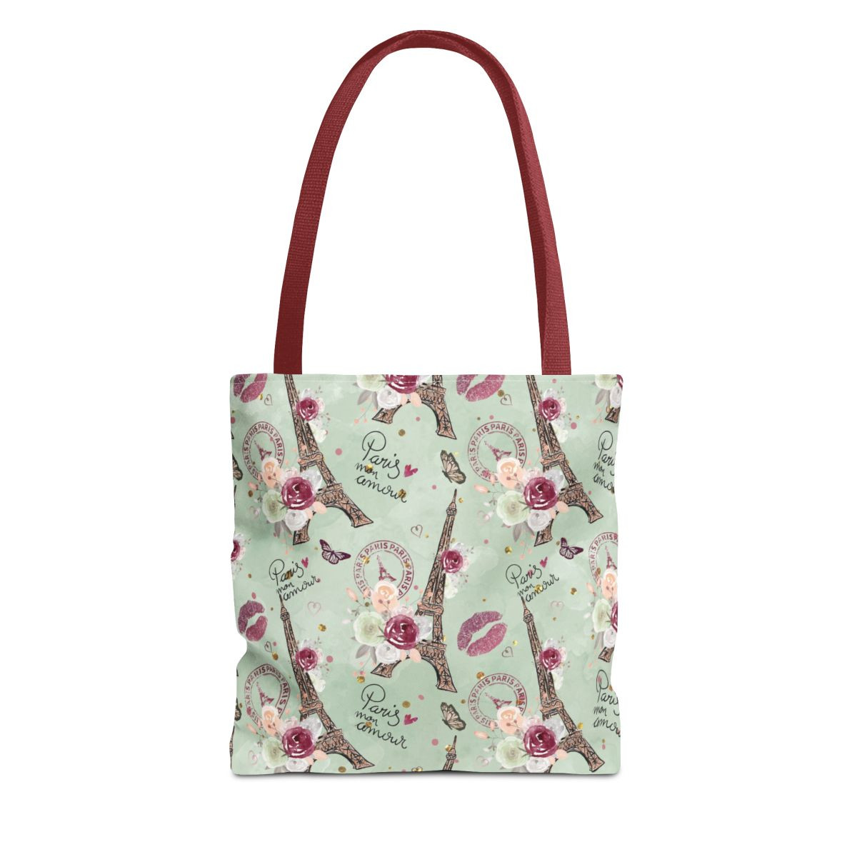 Paris Floral Tote Bag