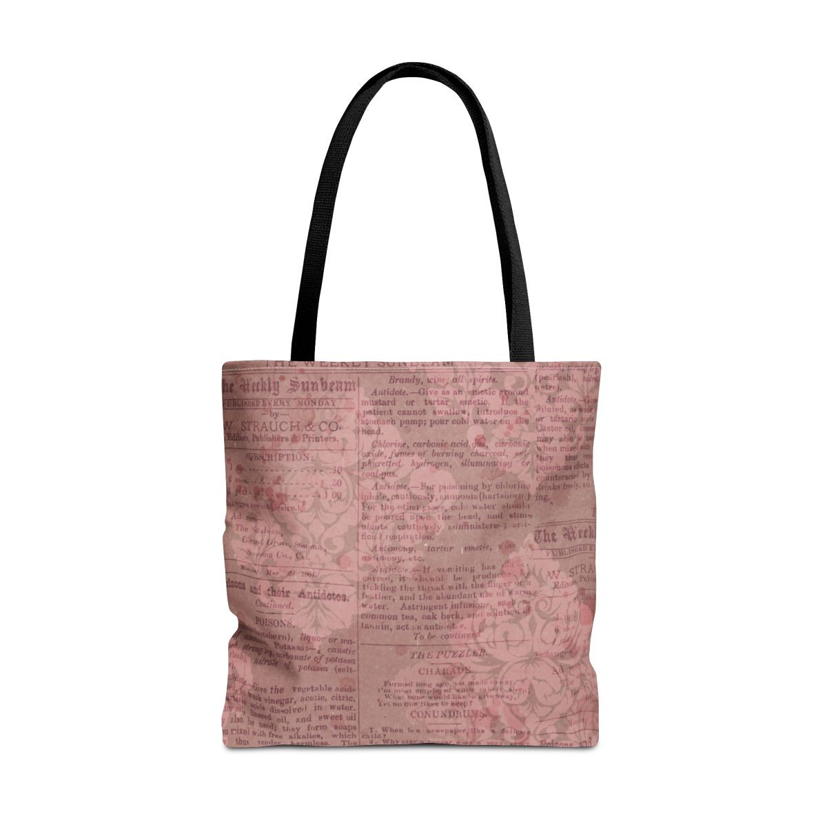 Rustic Chic Pink Tote Bag