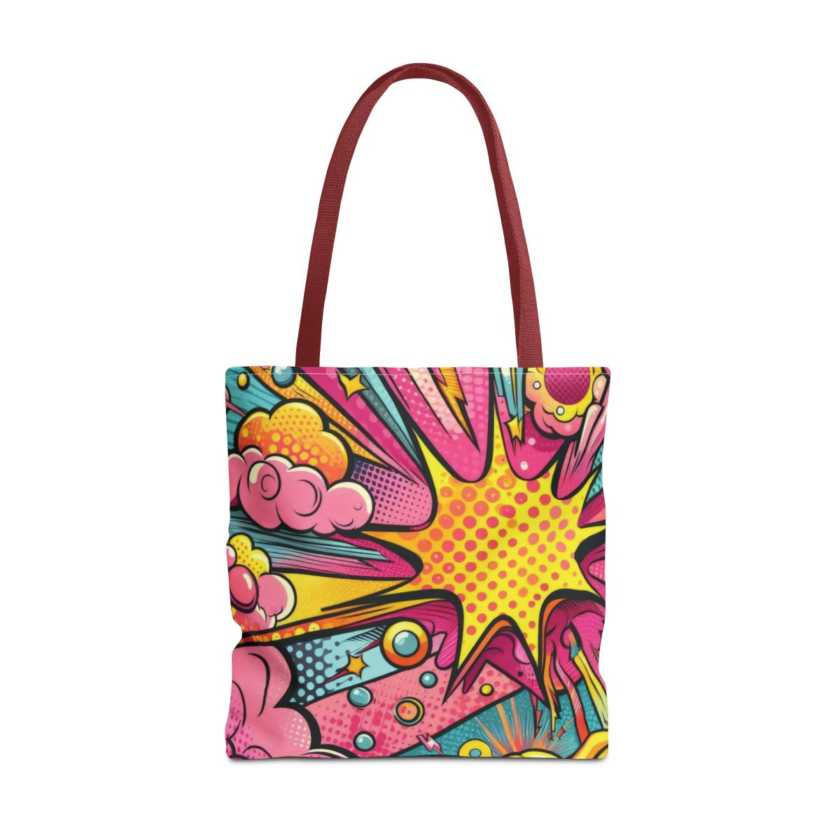 Pop Art Style Comic Tote Bag