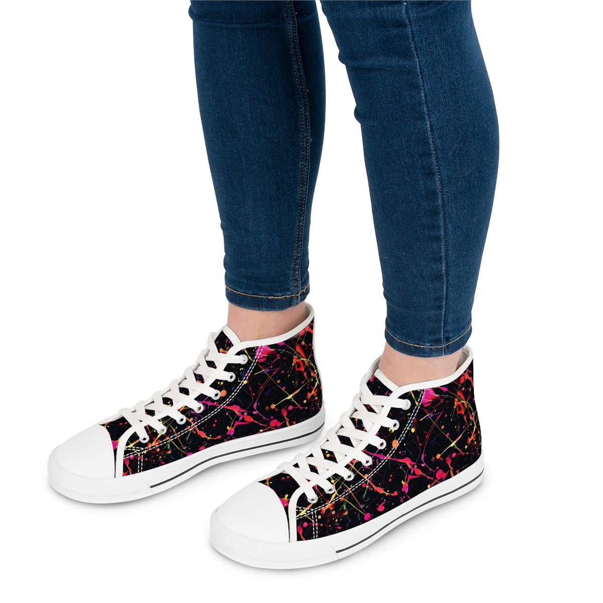 Paint Splash Women's High Top Sneakers