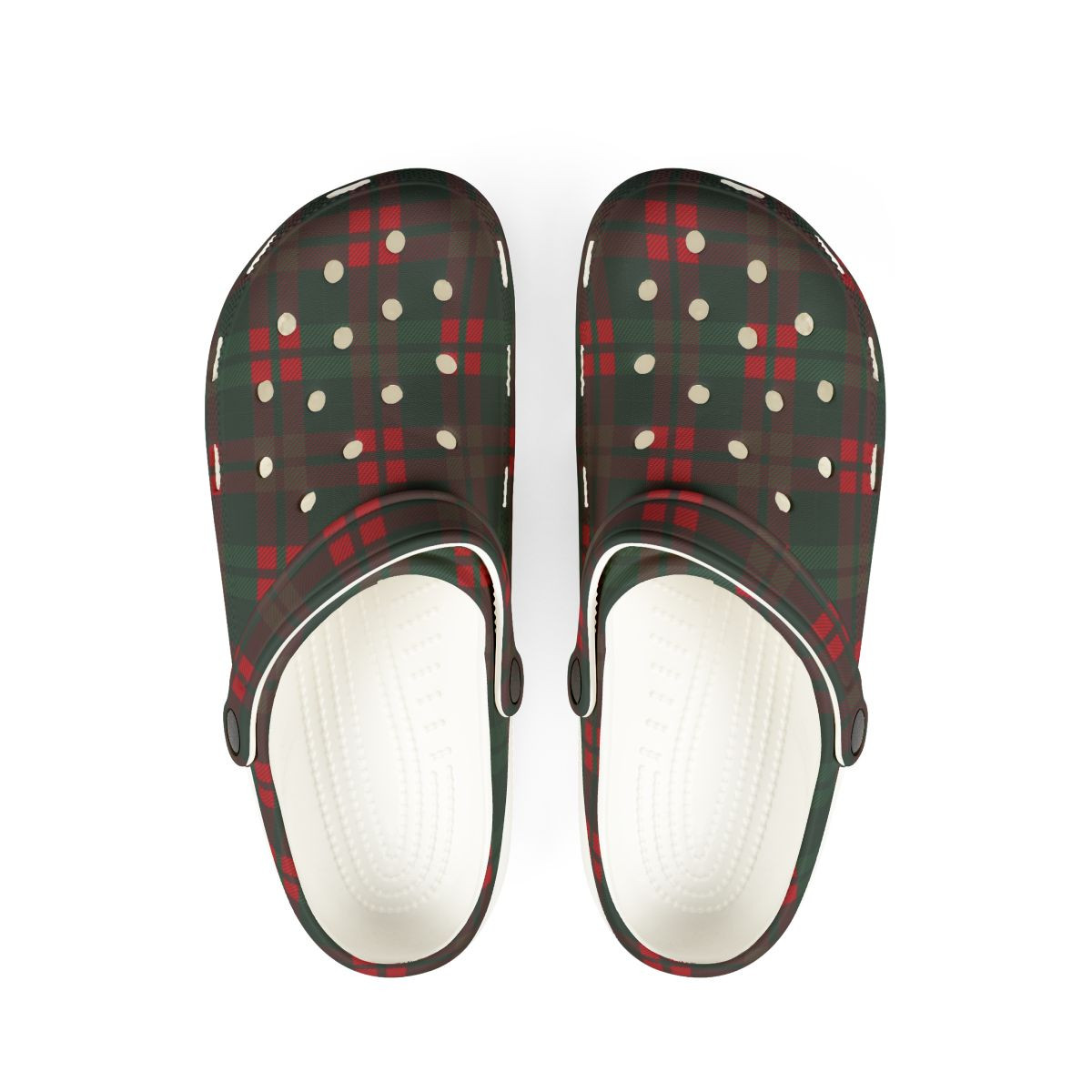 Christmas Plaid Clogs Slippers
