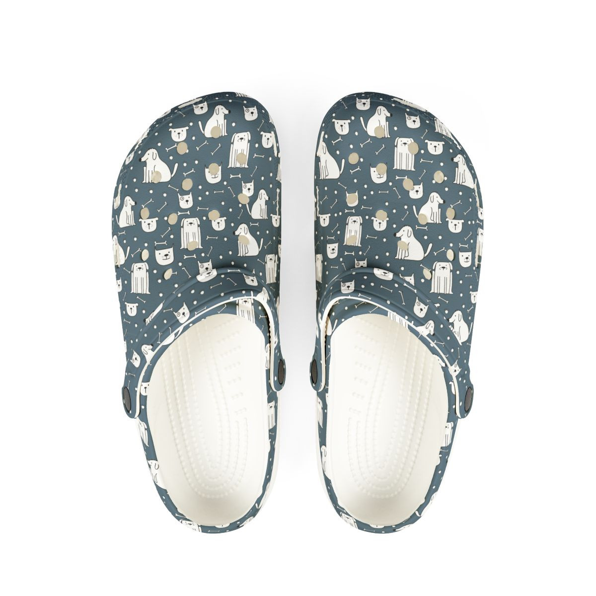 Dogs Patterns Clog Slippers