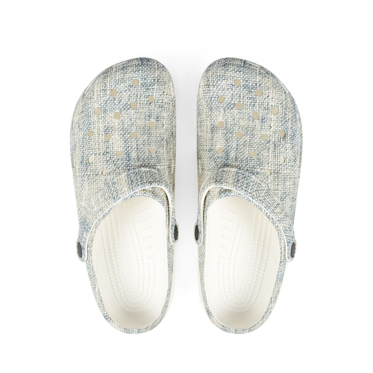 Denim Design Clog Slippers