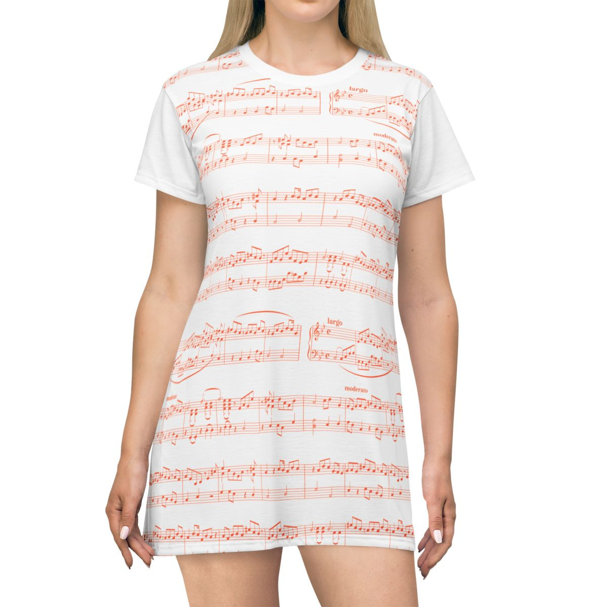 Sheet Music Shirt Dress