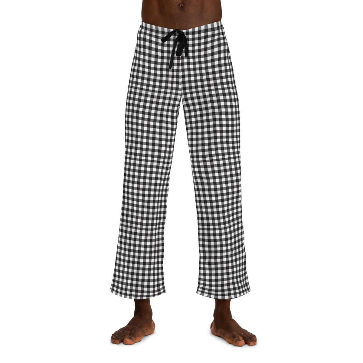 Black Gingham Pajama Pants