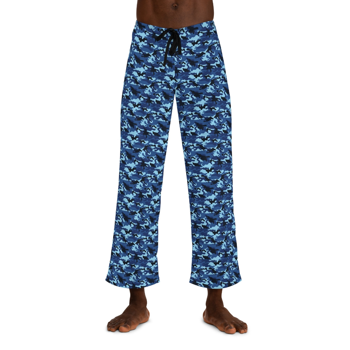 Blue Camouflage Pajama Pants for Men