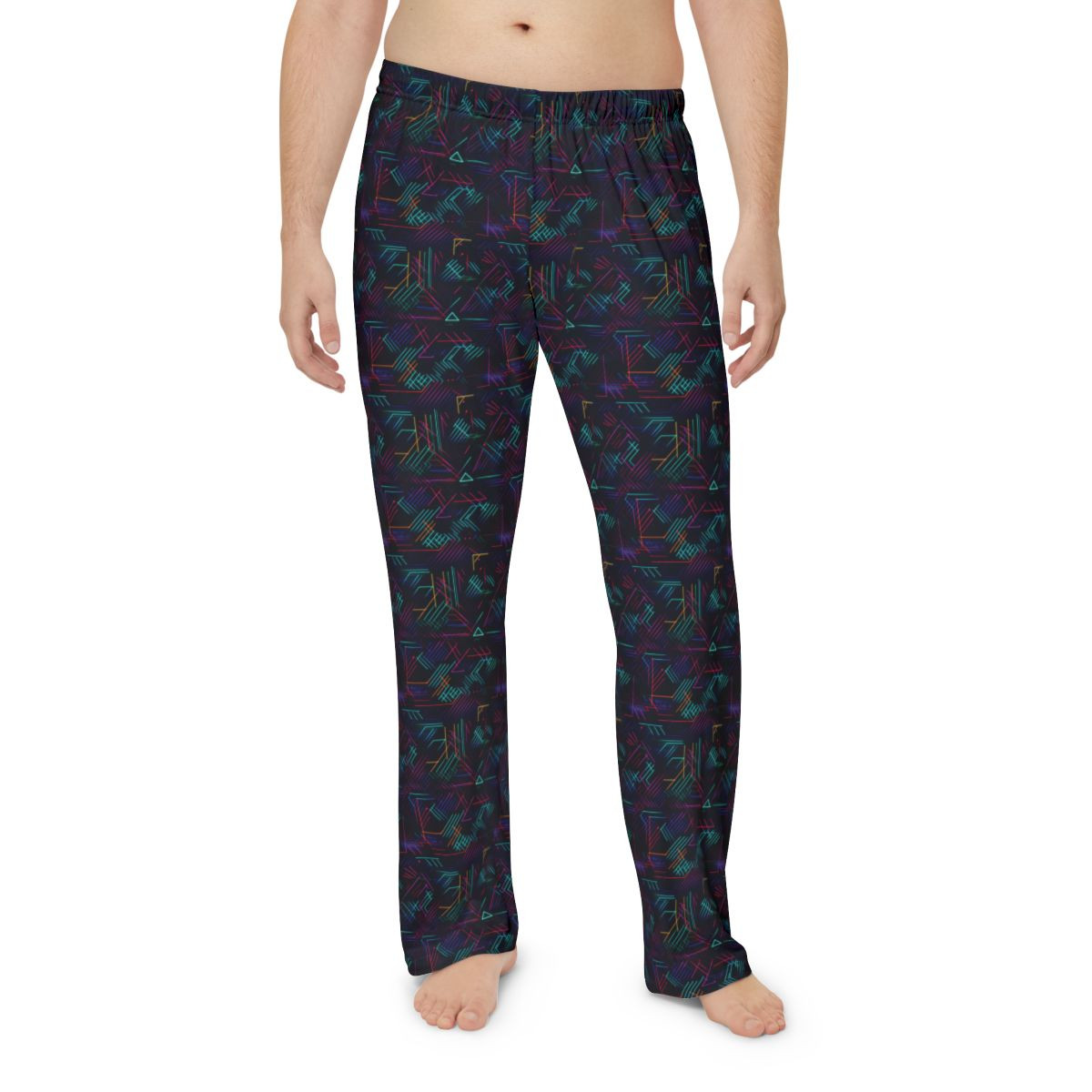 Men's Colorful Geometric Pajama Pants