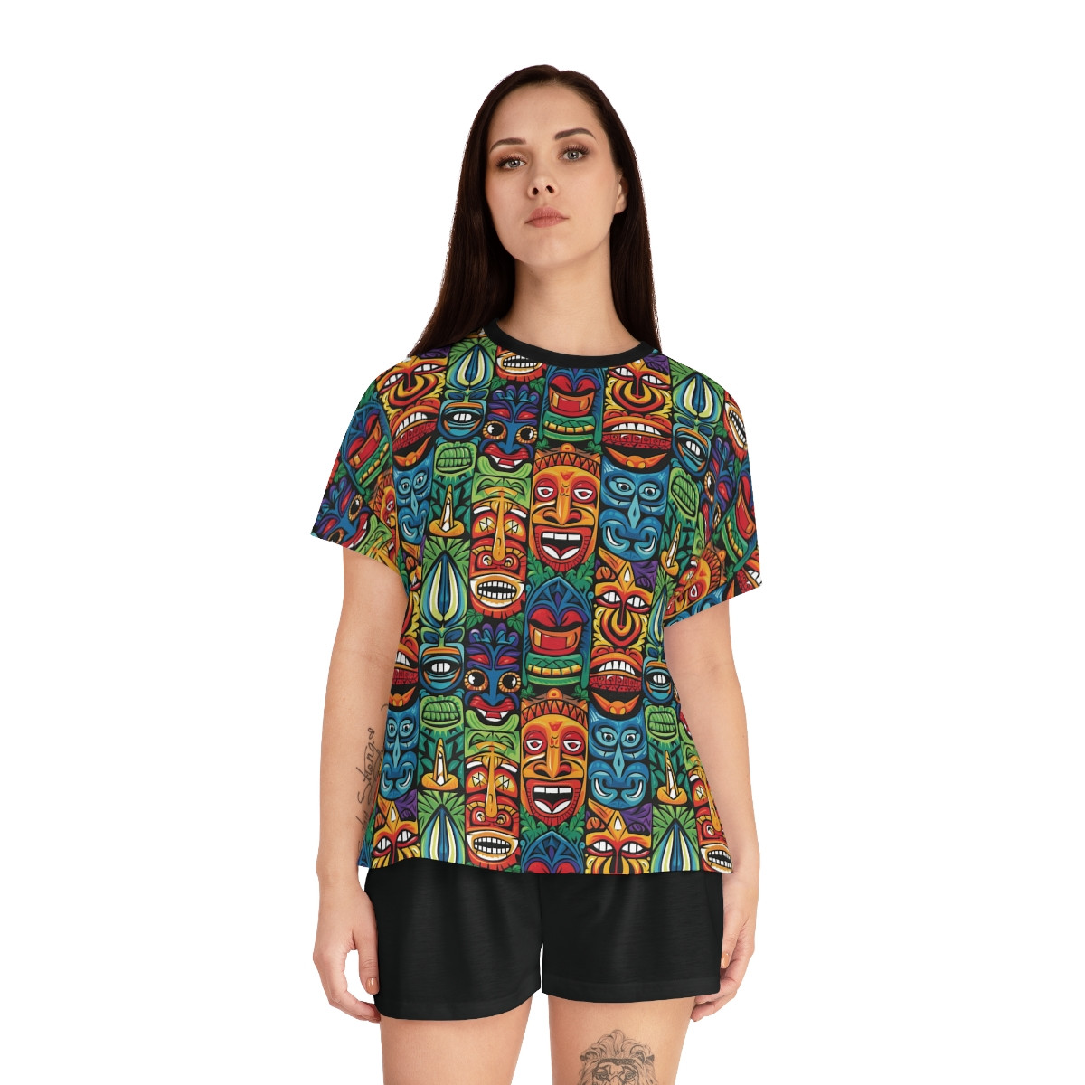 Women's Tropical Tiki Short Pajama Set